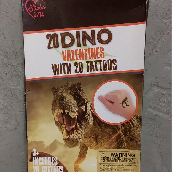NIB | 20 🦖 Dino Tattoo Valentine's 🦕 - Picture 4 of 16